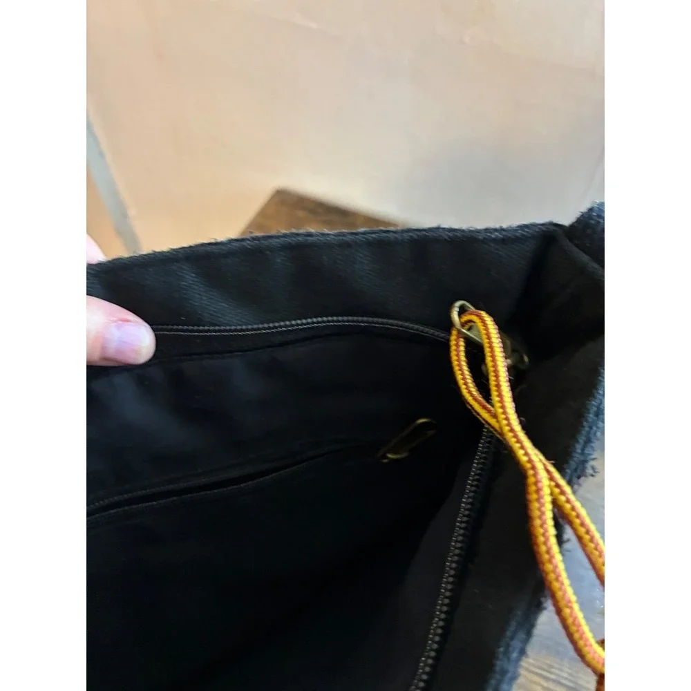 Black & White Aztec Crossbody Bag - Unbranded